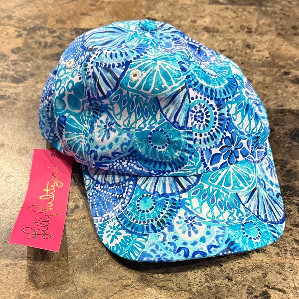 Lilly Pulitzer Ocean Blue Floral Hat